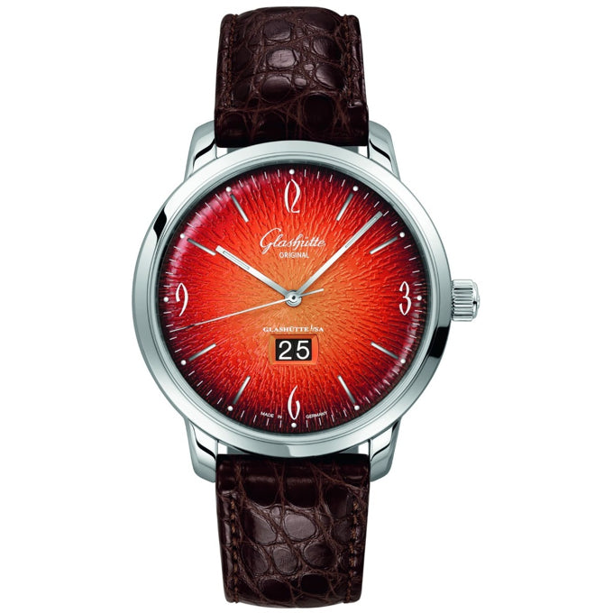 Glashütte Original Sixties Panorama Date Fiery Orange