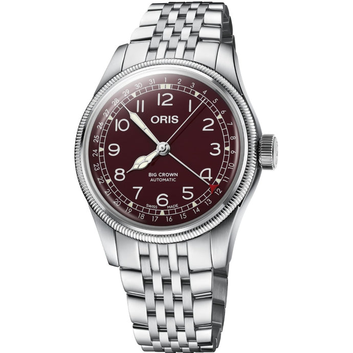 Oris Big Crown Pointer Date Red on Bracelet