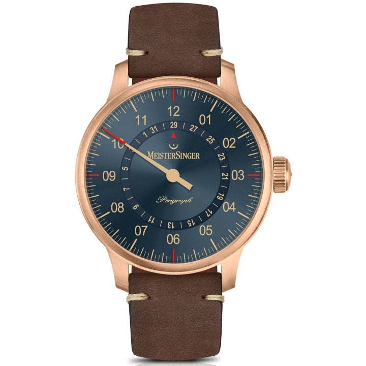 MeisterSinger Perigraph Bronze Blue Dial
