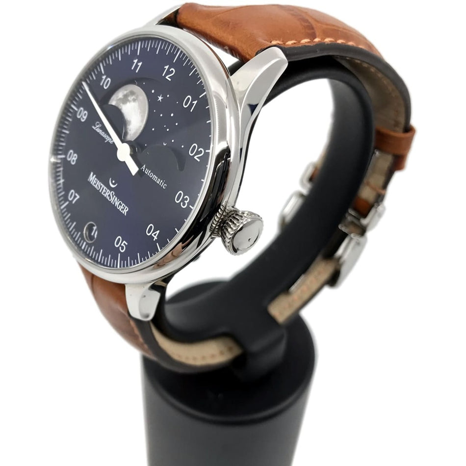 MeisterSinger Lunascope Blue Dial LS908