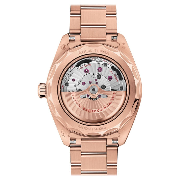 Omega 220.50.43.22.02.001 Seamaster Aquaterra 150m Master Chronometer GMT Worldtimer 43mm Gold