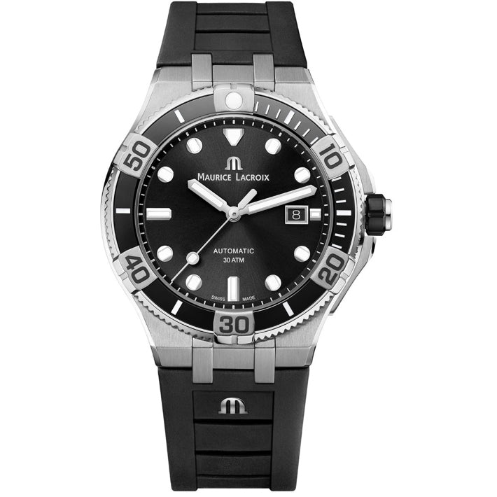 Maurice Lacroix Aikon Venturer Black Dial on Strap