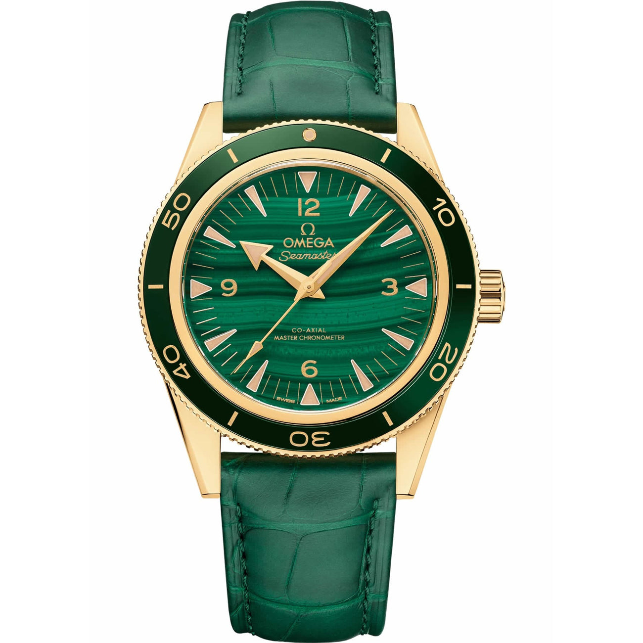 Omega Seamaster Yellow Gold Green Chronometer 41mm