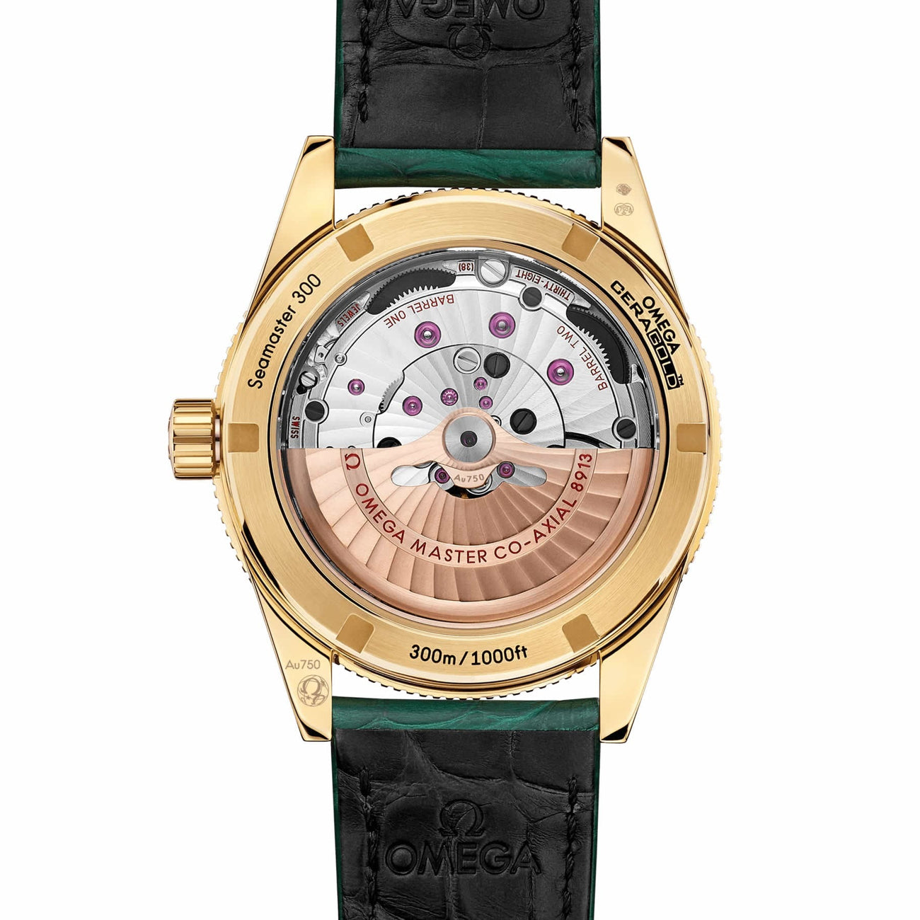 Omega Seamaster Yellow Gold Green Chronometer 41mm