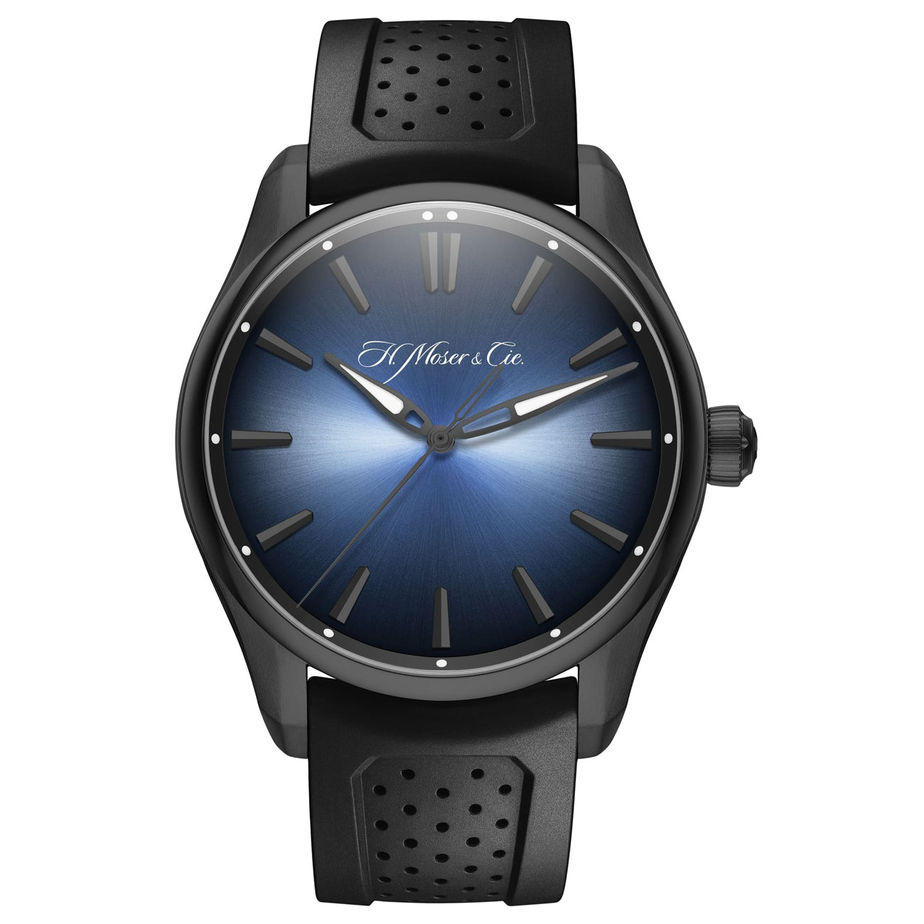 H. Moser & Cie. Pioneer Centre Seconds Funky Blue Black Edition