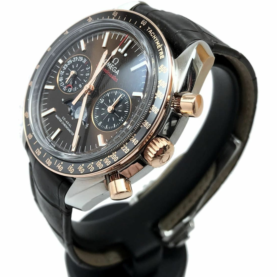 Omega Speedmaster Moonwatch Moonphase Steel & Sedna Gold