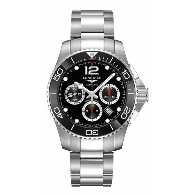 Longines Hydroconquest Chronograph Black Dial