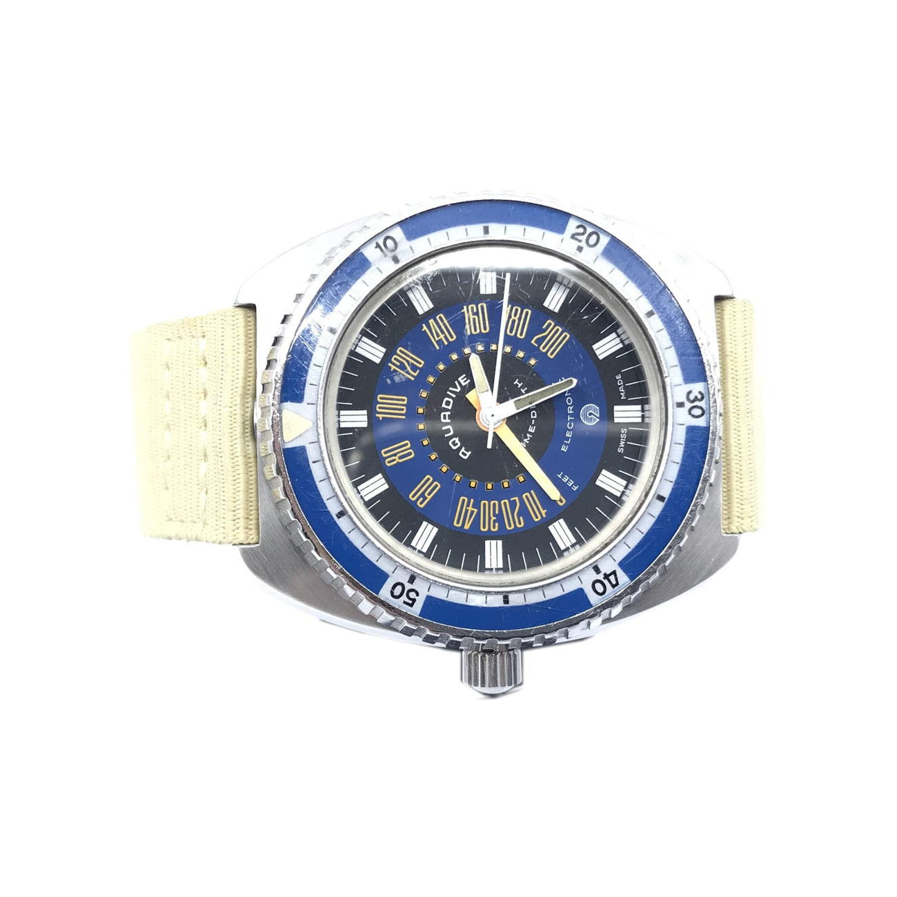 Aquadive Time-Depth XXL Blue 1970s