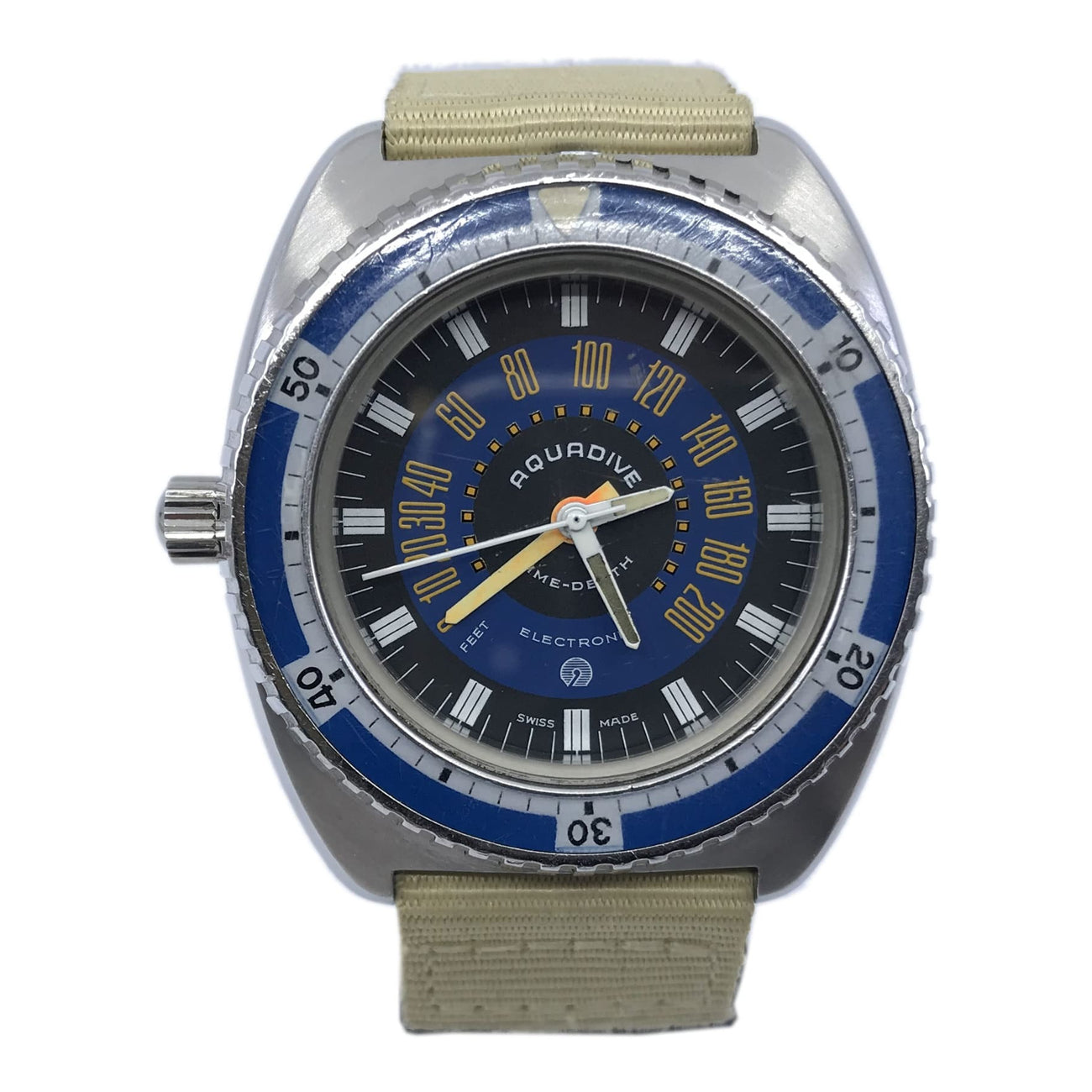 Aquadive Time-Depth XXL Blue 1970s