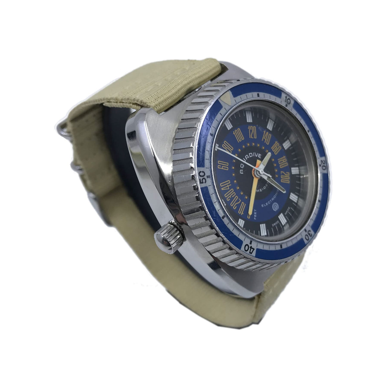 Aquadive Time-Depth XXL Blue 1970s