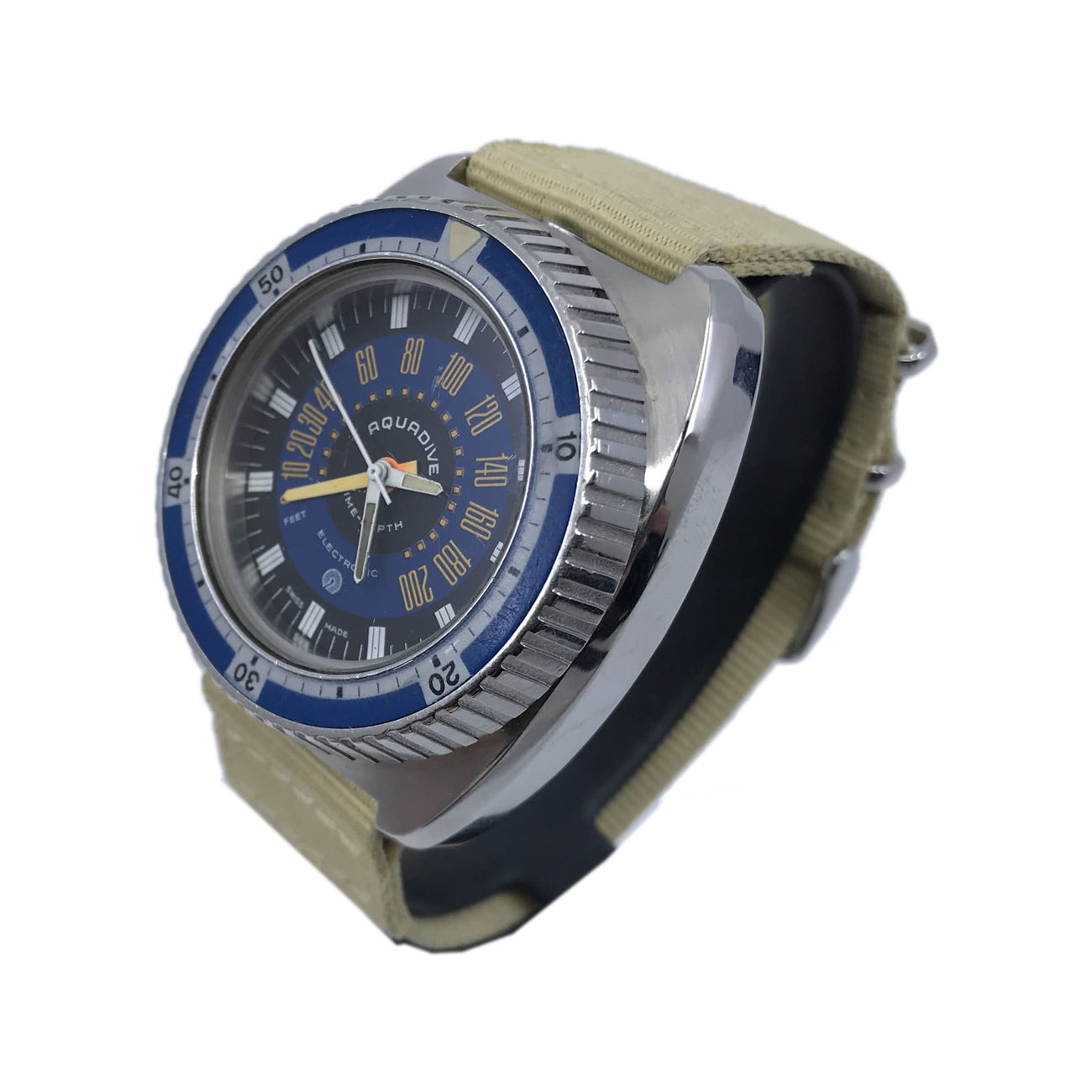 Aquadive Time-Depth XXL Blue 1970s