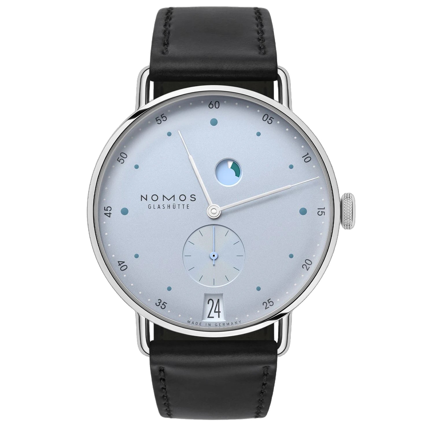 NOMOS Glashütte Metro Date Power Reserve Ice Blue
