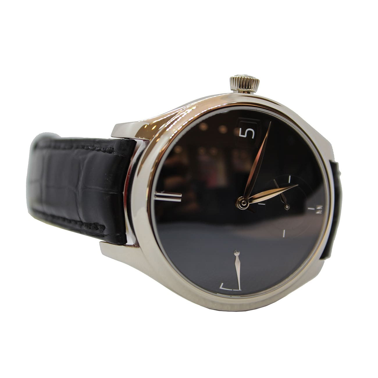H. Moser & Cie Endeavour Perpetual Calendar Purity White Gold Blue