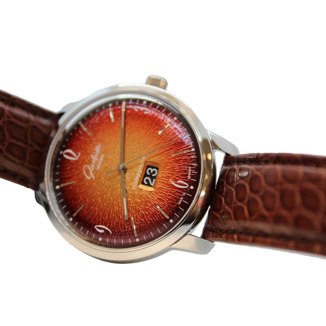 Glashütte Original Sixties Panorama Date Fiery Orange