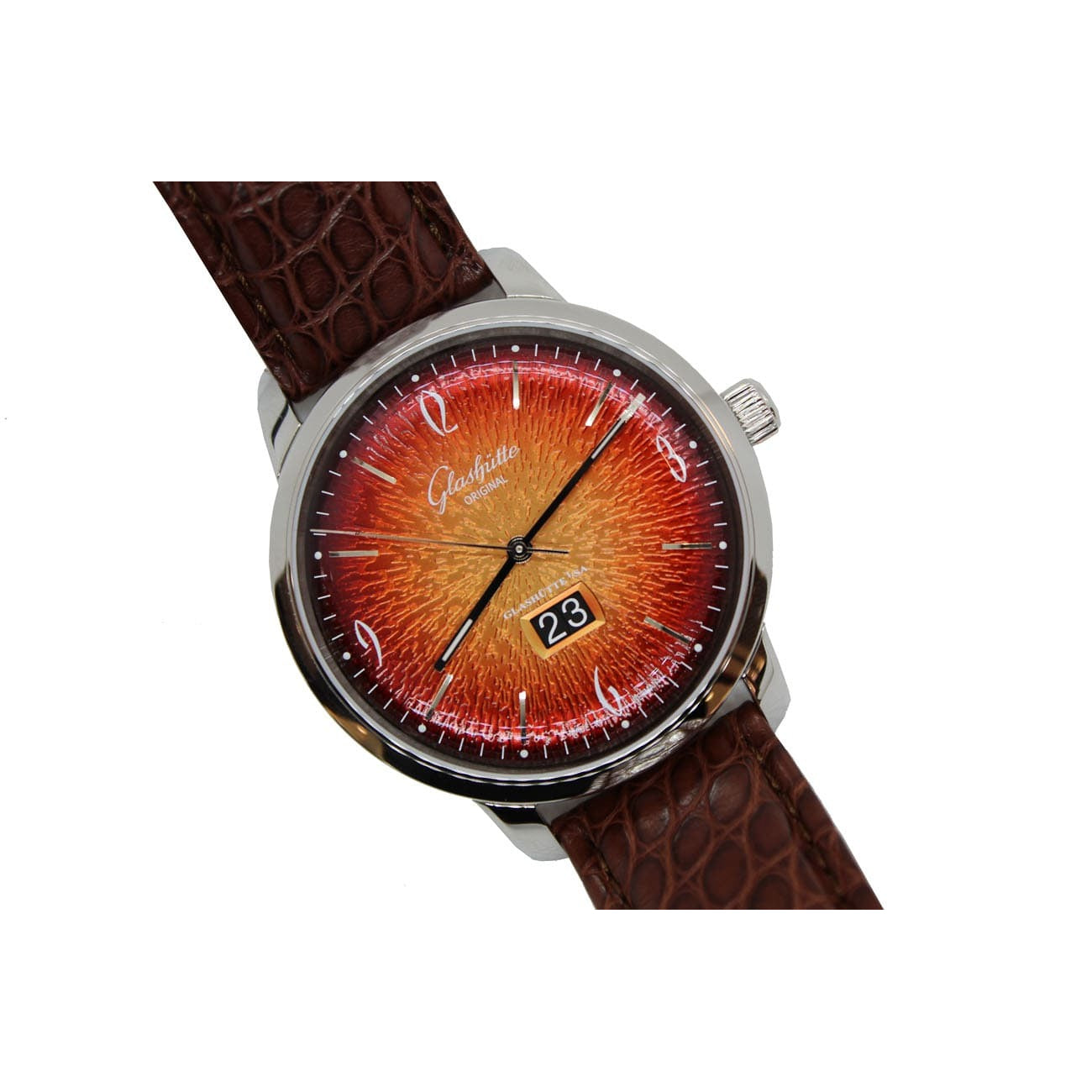 Glashütte Original Sixties Panorama Date Fiery Orange