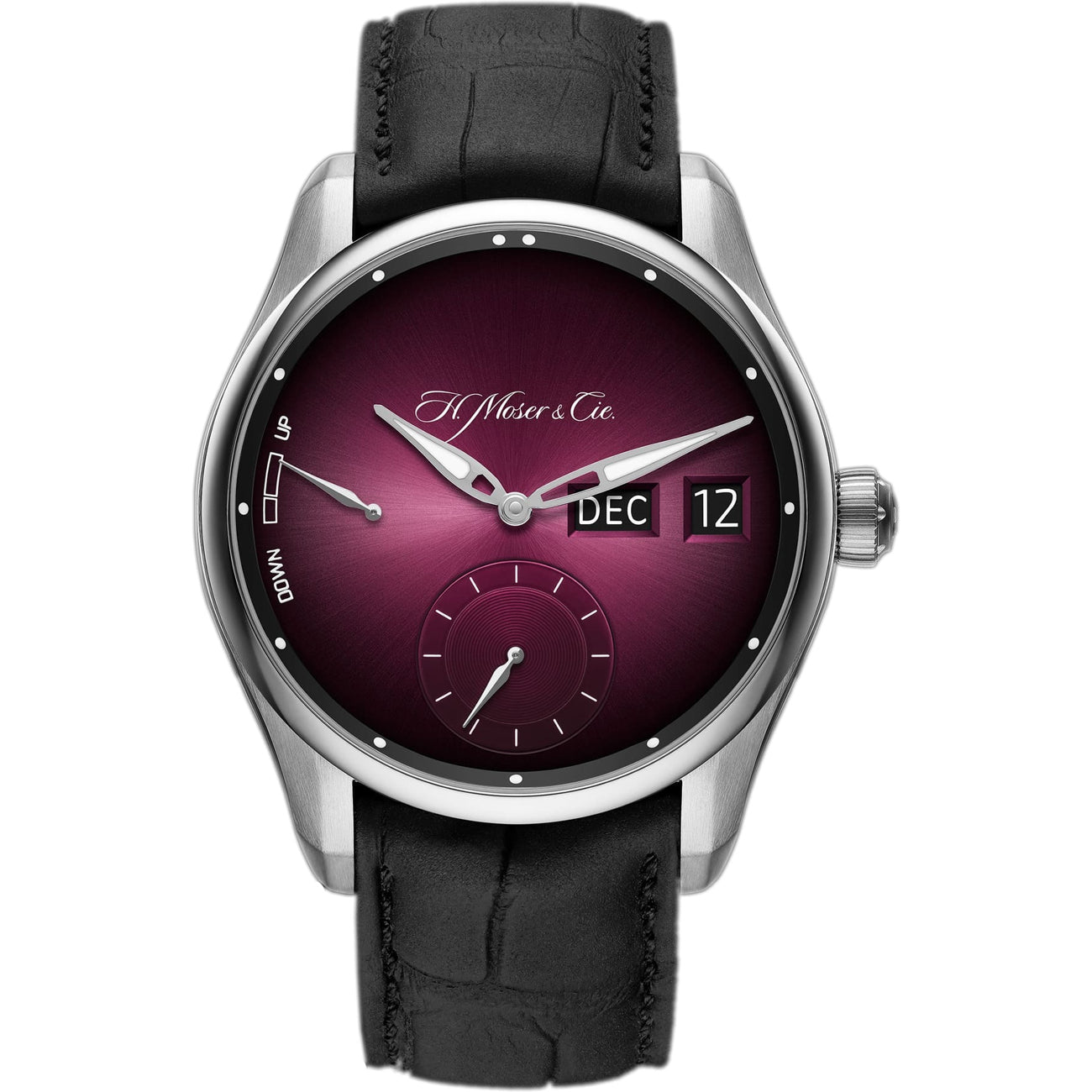 H. Moser & Cie. Pioneer Perpetual Calendar MD Burgundy Dial