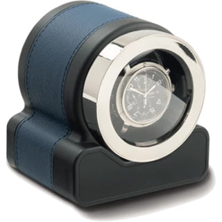 Scatola Del Tempo Rotor One Blue Leather