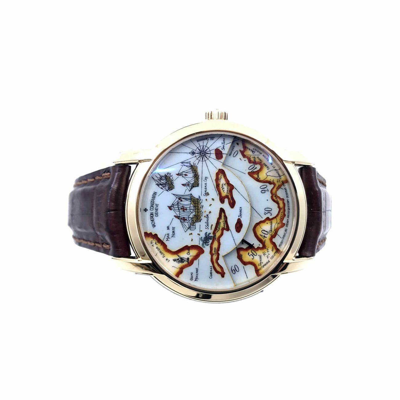 Very Rare Vacheron Constantin Great Explorers Christopher Columbus Expedition 47070/000J-9085