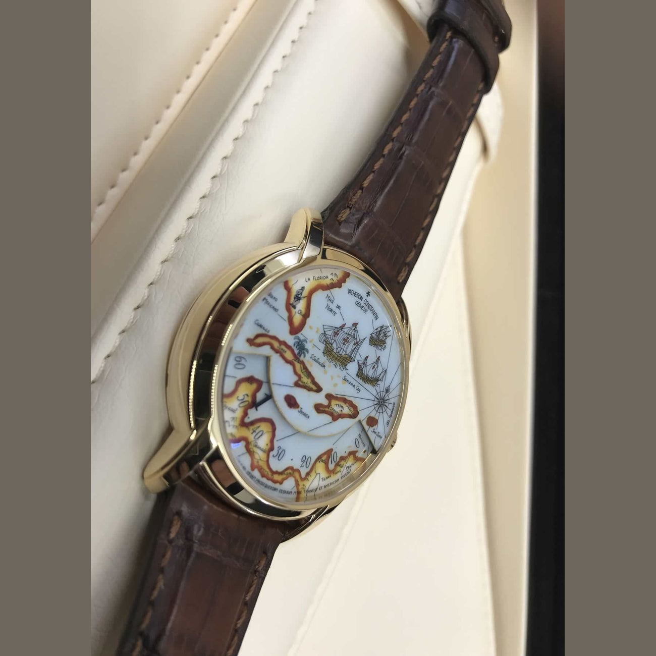 Very Rare Vacheron Constantin Great Explorers Christopher Columbus Expedition 47070/000J-9085
