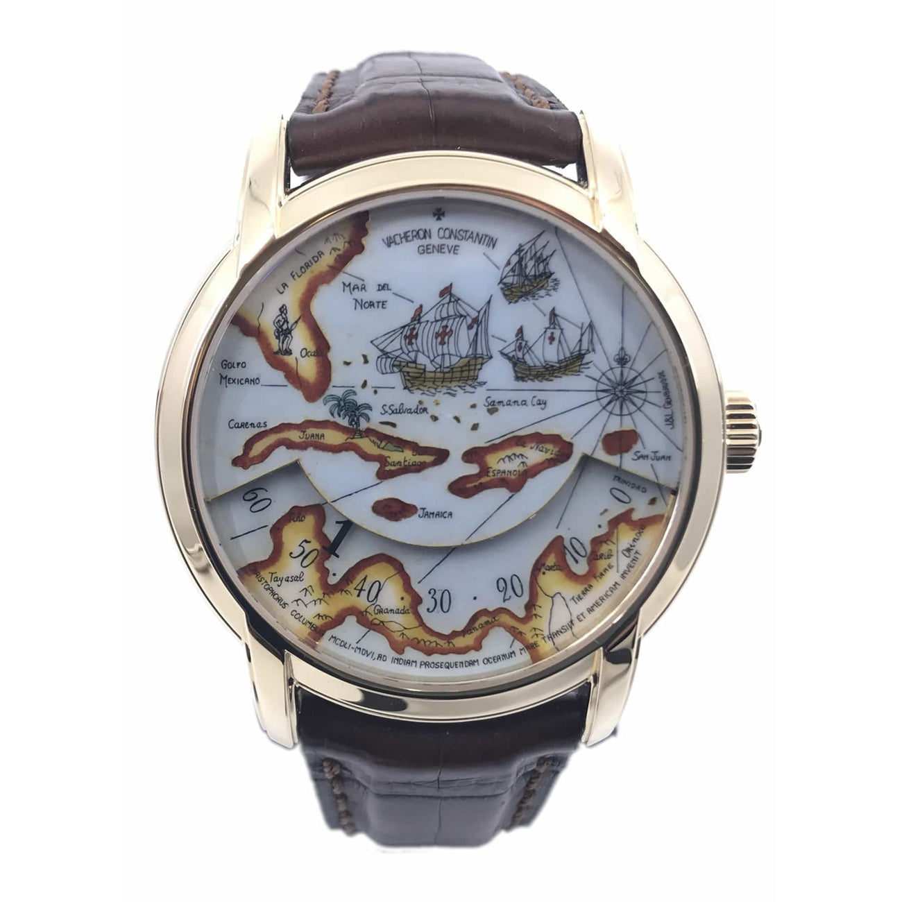 Very Rare Vacheron Constantin Great Explorers Christopher Columbus Expedition 47070/000J-9085