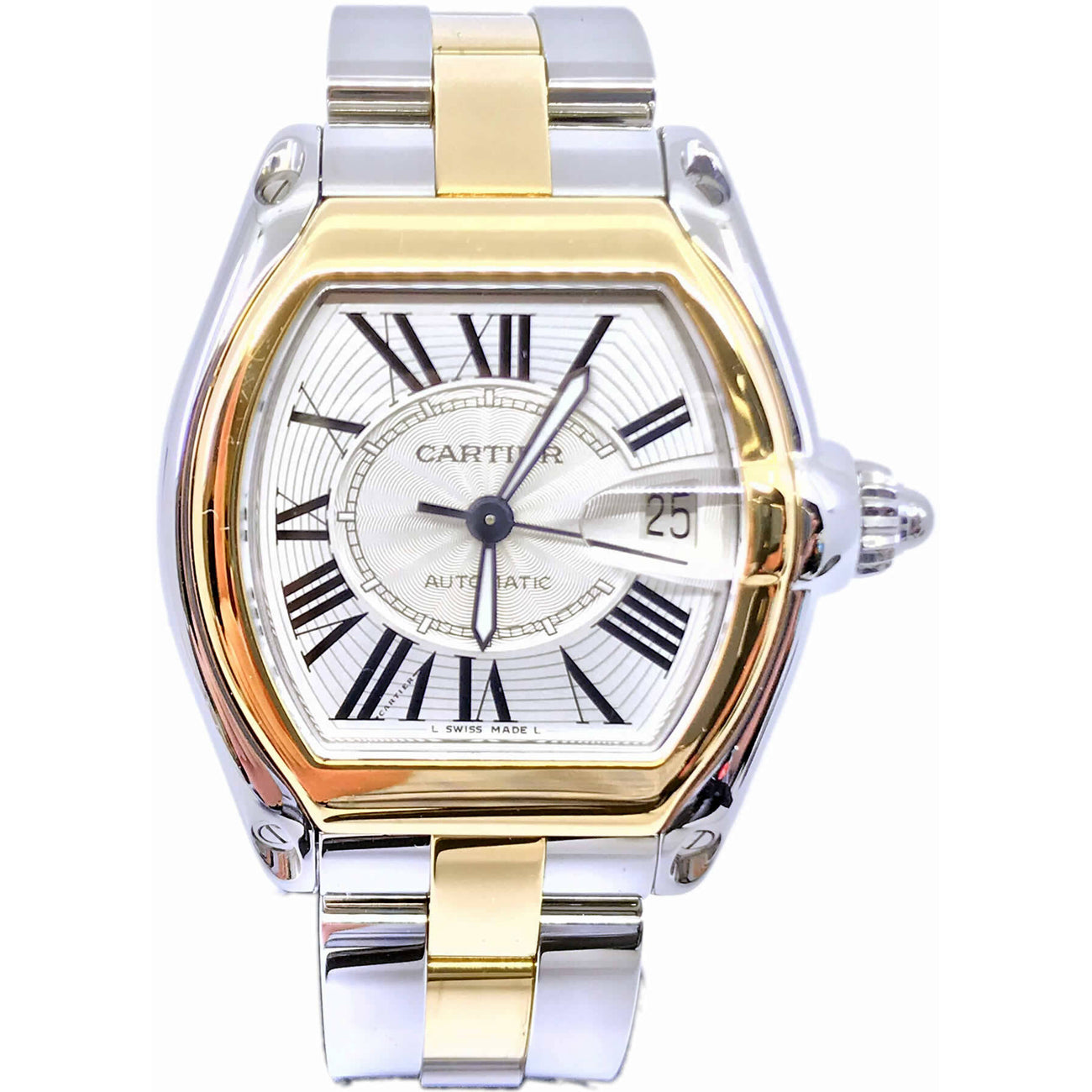 Cartier Roadster Two-Tone 18k Yellow W62031Y4