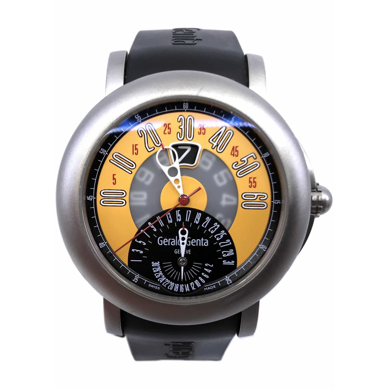 Gerald Genta Bi-Retro Sport Yellow Dial BSP.Y.80.264.CJ.BD