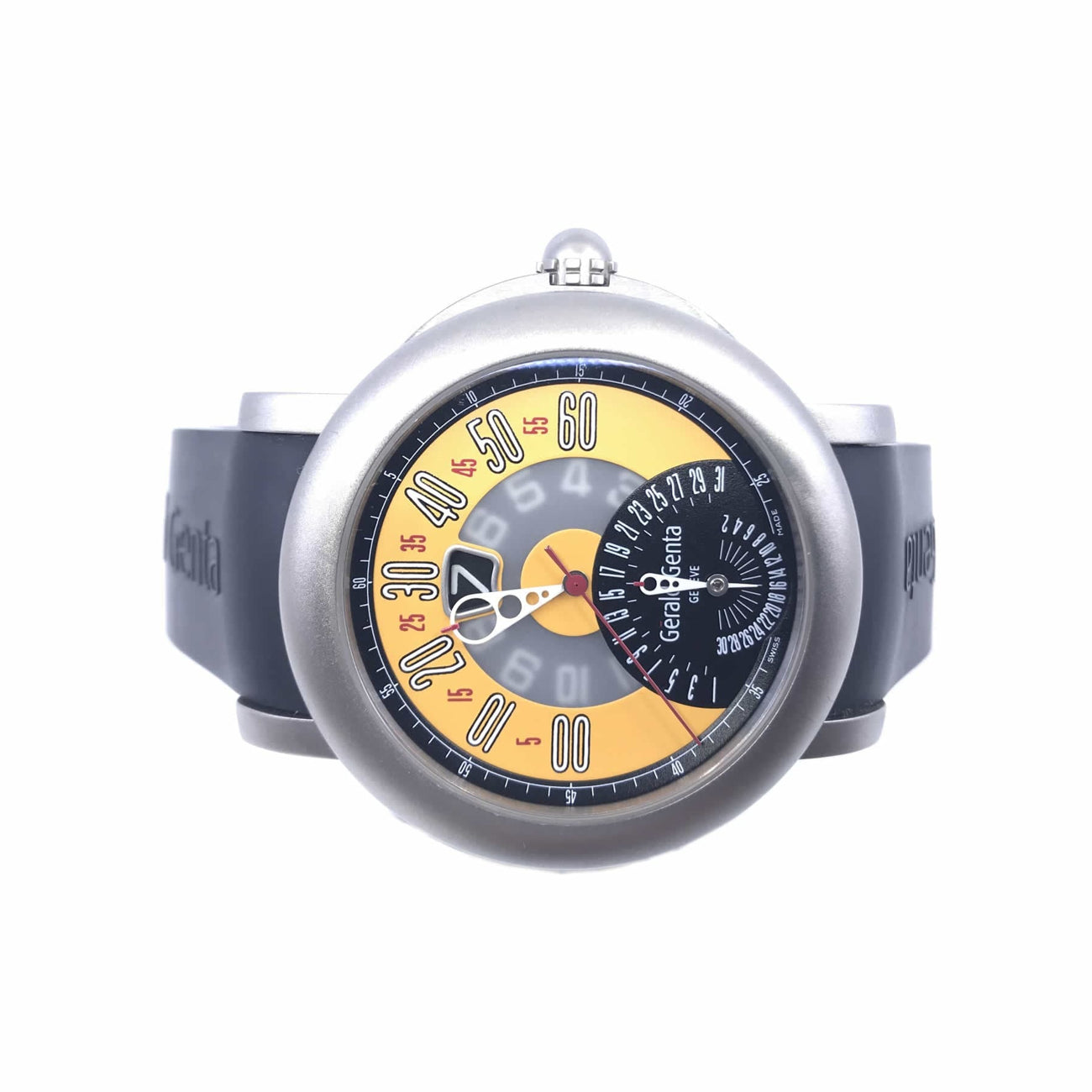 Gerald Genta Bi-Retro Sport Yellow Dial BSP.Y.80.264.CJ.BD