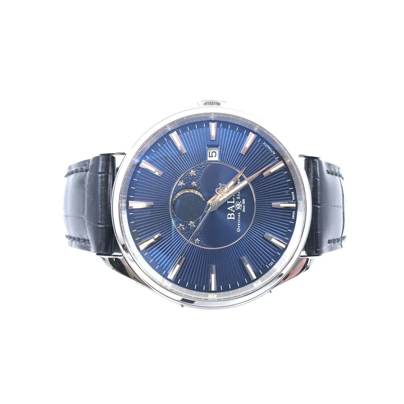 Ball Watch Trainmaster Moonphases Blue Dial NM3082D