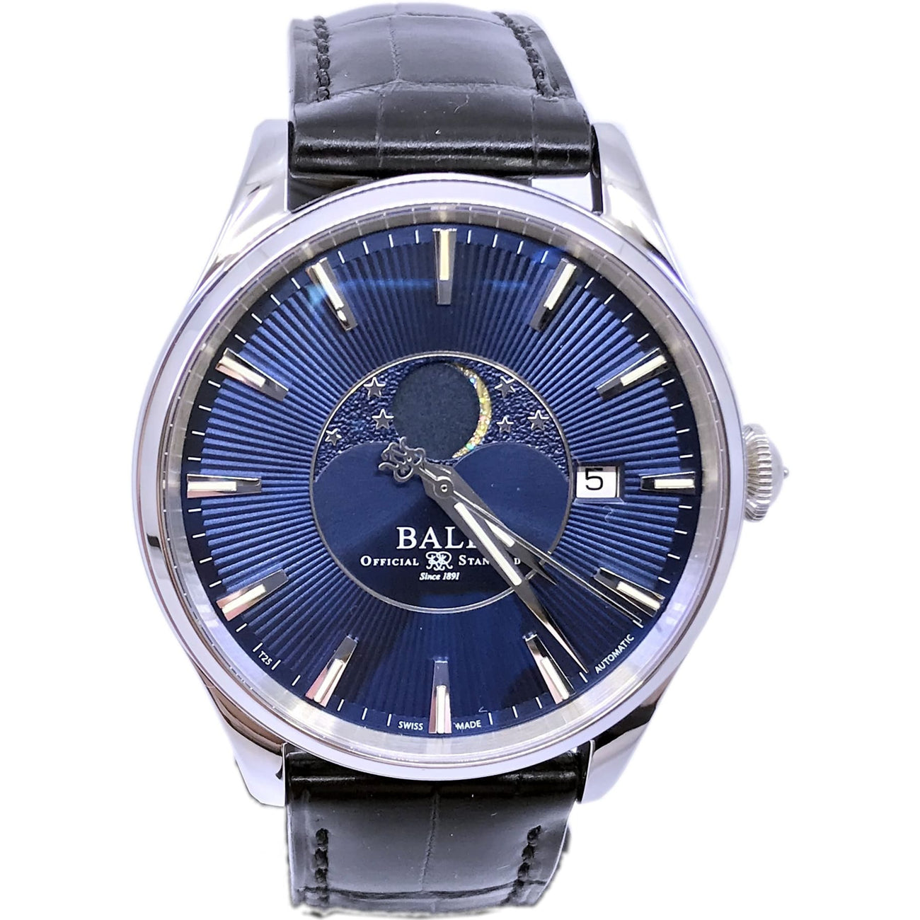 Ball Watch Trainmaster Moonphases Blue Dial NM3082D