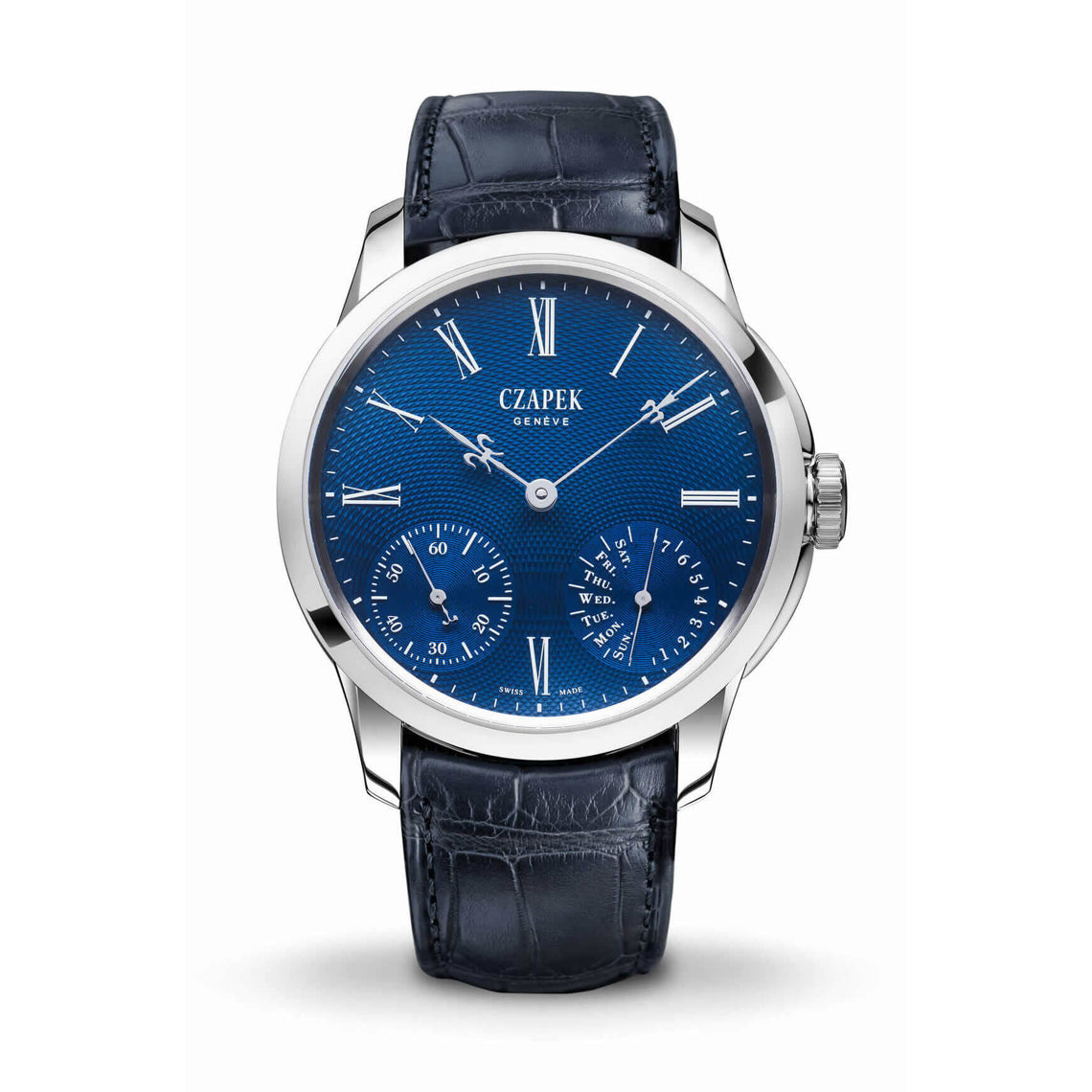 Czapek 1031 Quai Des Bergues Sapphire Blue S 38.5 mm Custom Engraved