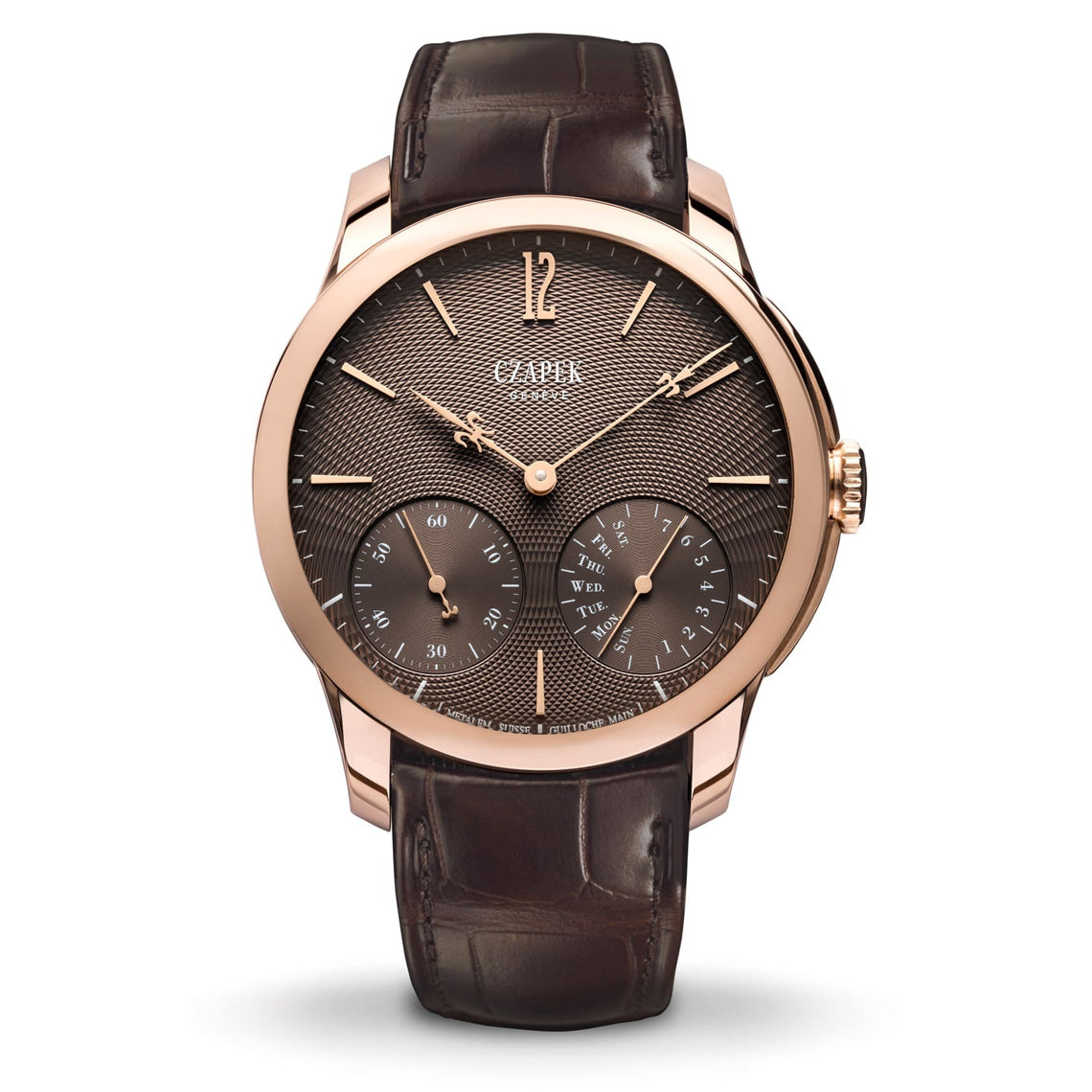 Czapek Quai Des Bergues Guilloché Havana Brown