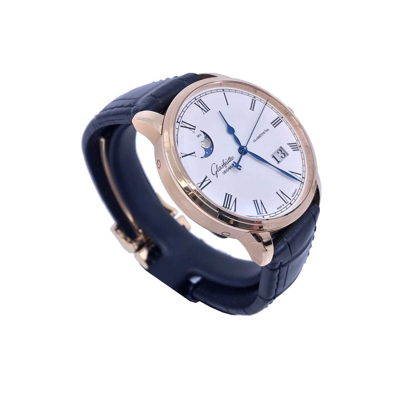 Glashütte Original Senator Panorama Date Moon Phase Red Gold 100-04-32-15-04