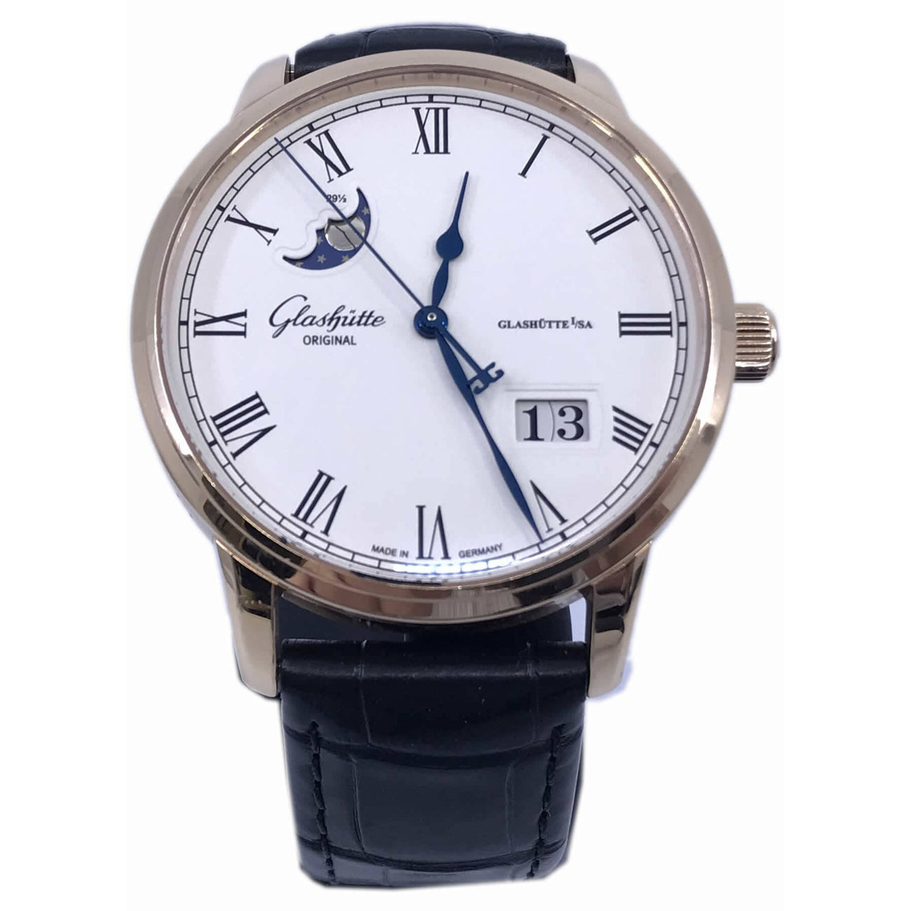 Glashütte Original Senator Panorama Date Moon Phase Red Gold 100-04-32-15-04
