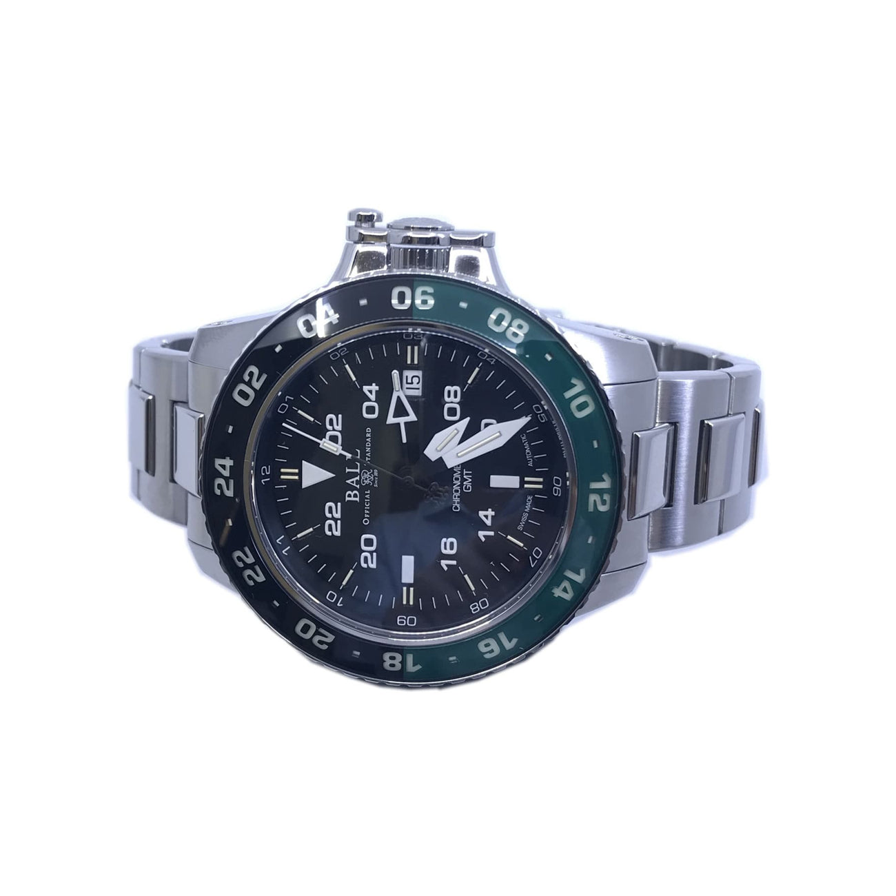 Ball Engineer Hydrocarbon AeroGMT II Black Dial Green Bezel