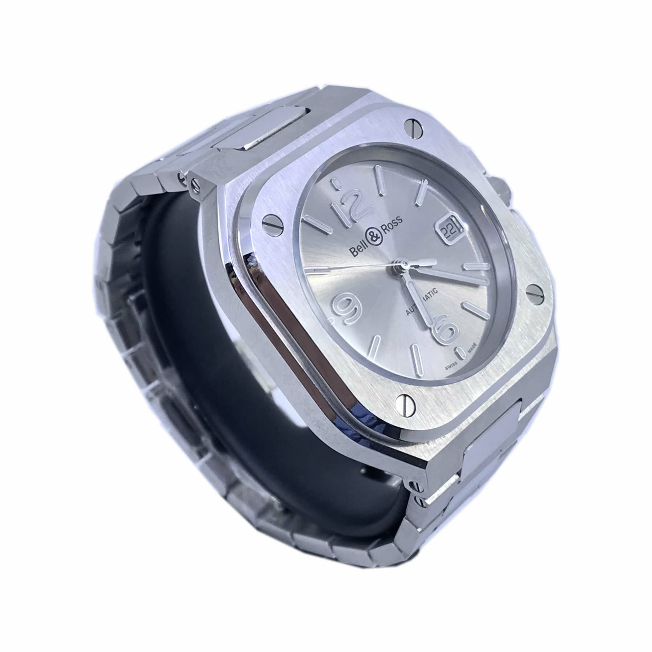 Bell & Ross BR 05 Silver on Bracelet