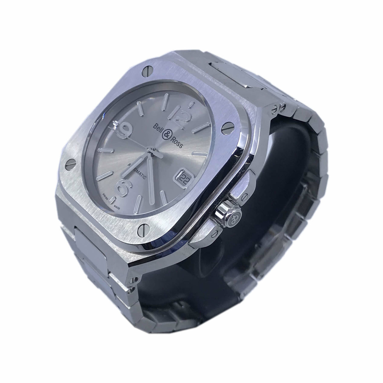 Bell & Ross BR 05 Silver on Bracelet