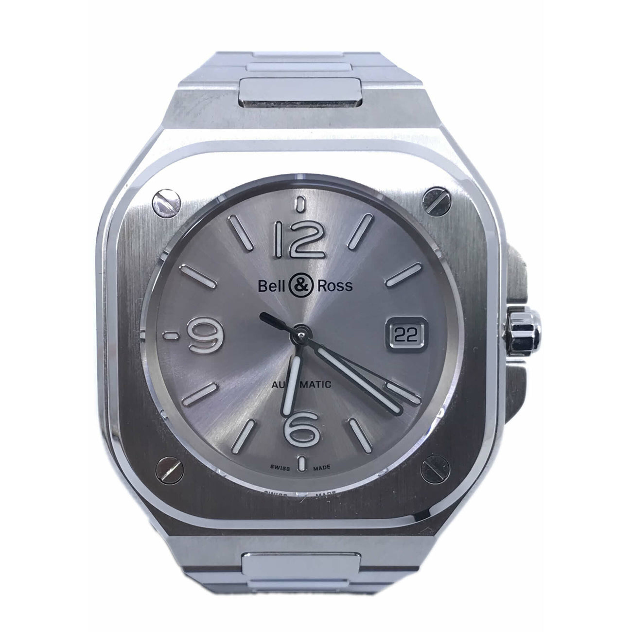 Bell & Ross BR 05 Silver on Bracelet