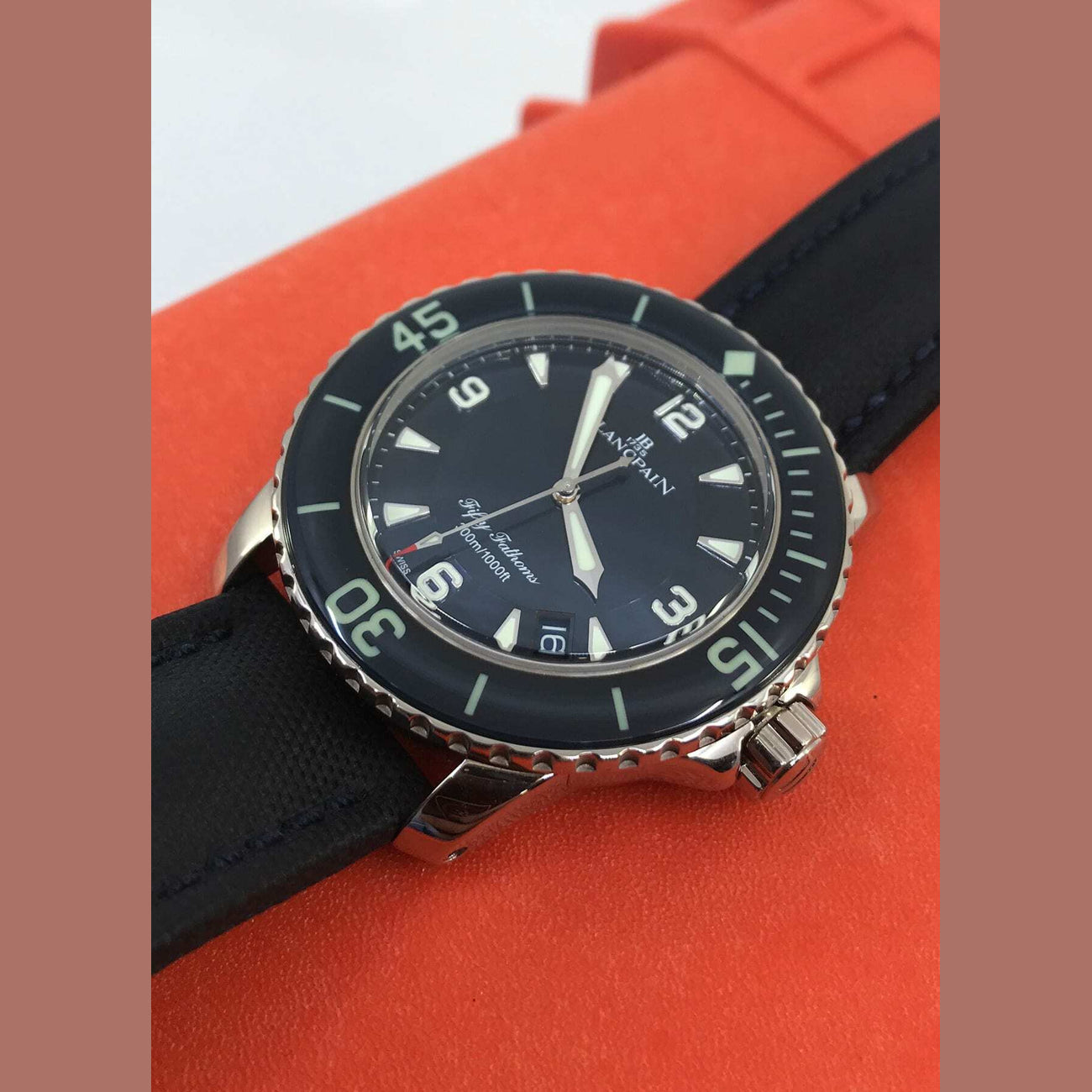 Blancpain Fifty Fathoms 18k White Gold 5015-1540-52