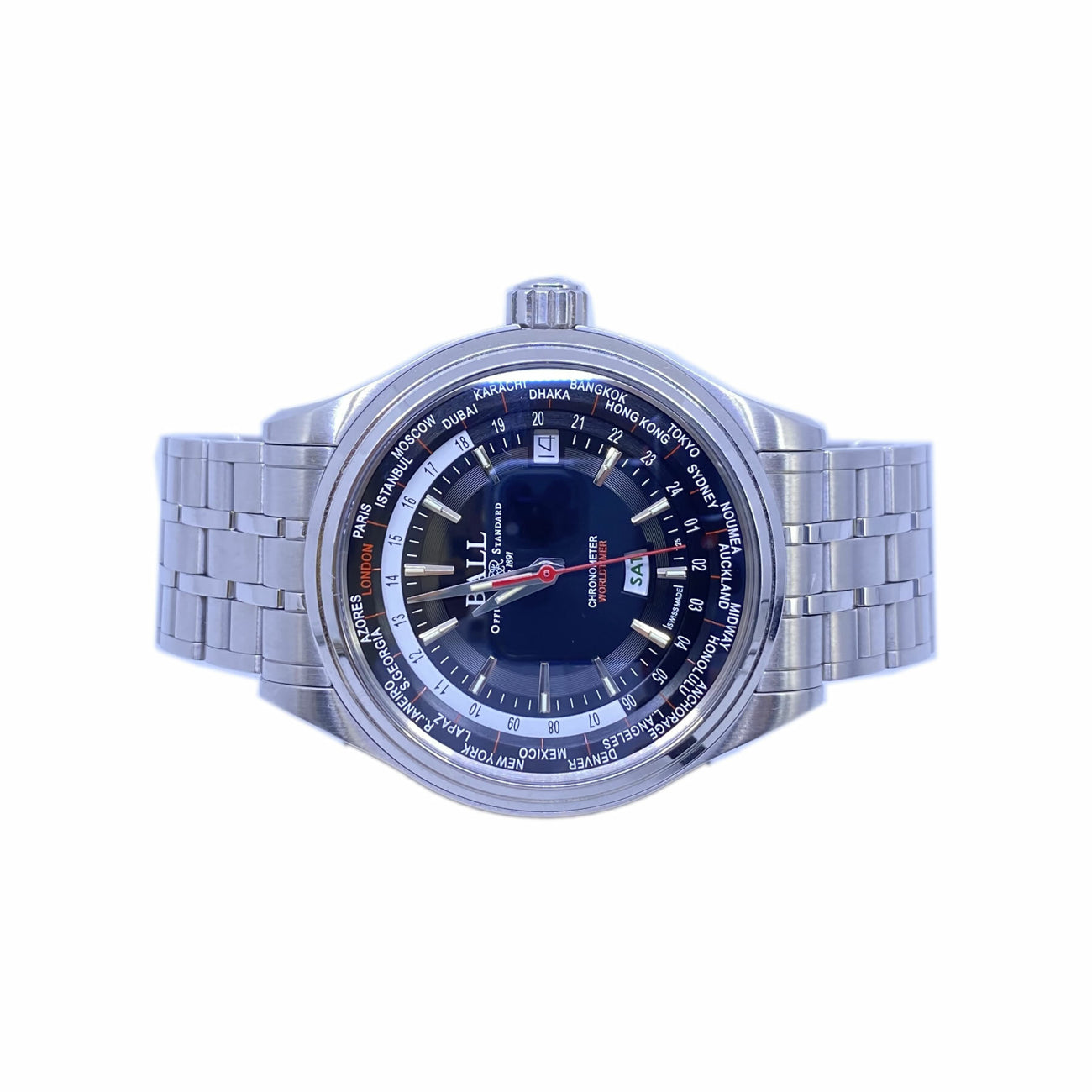 Ball Watch Trainmaster World Time GM2020D-S1CJ-BK