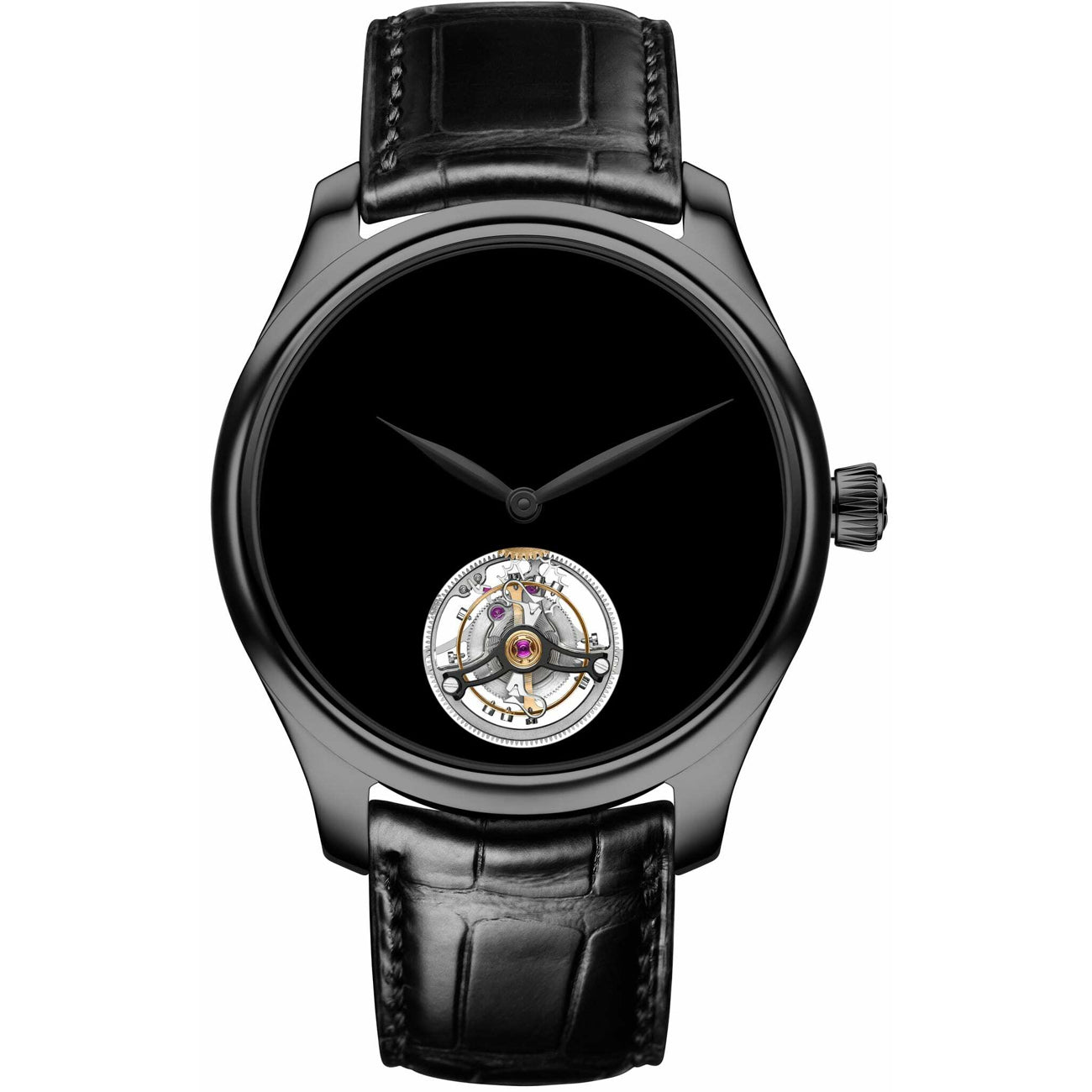 H. Moser & Cie. Endeavour Tourbillon Vantablack Black Hands
