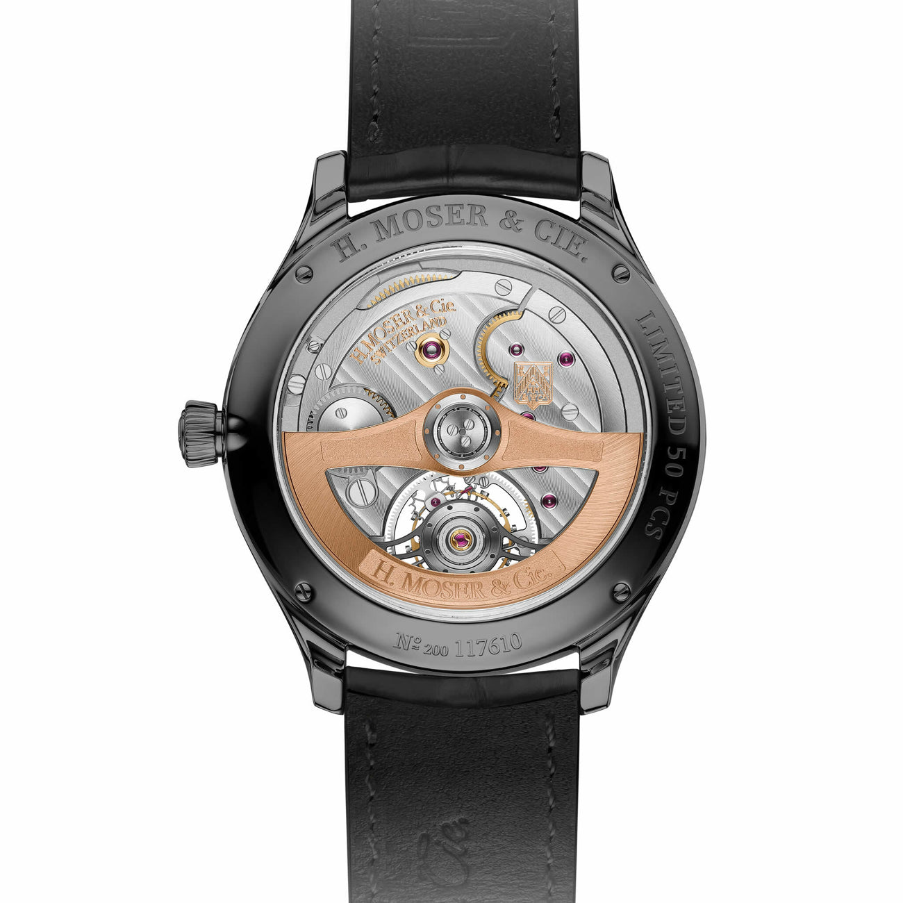 H. Moser & Cie. Endeavour Tourbillon Vantablack Black Hands