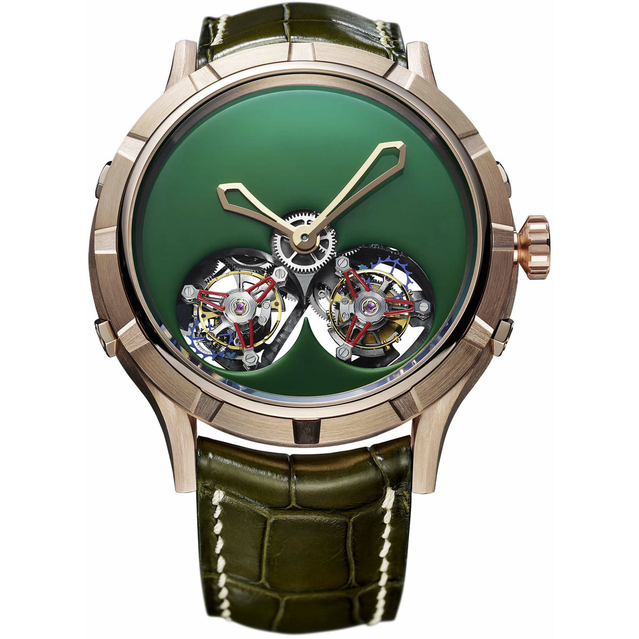 Manufacture Royale Micromegas Double Flying Tourbillon Green Rose Gold