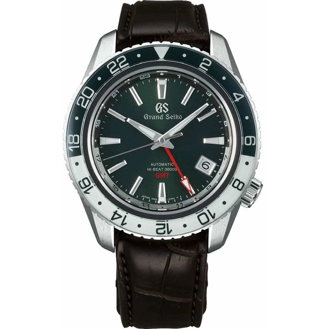 Grand Seiko Sport SBGJ239 Hi-Beat GMT Green and White