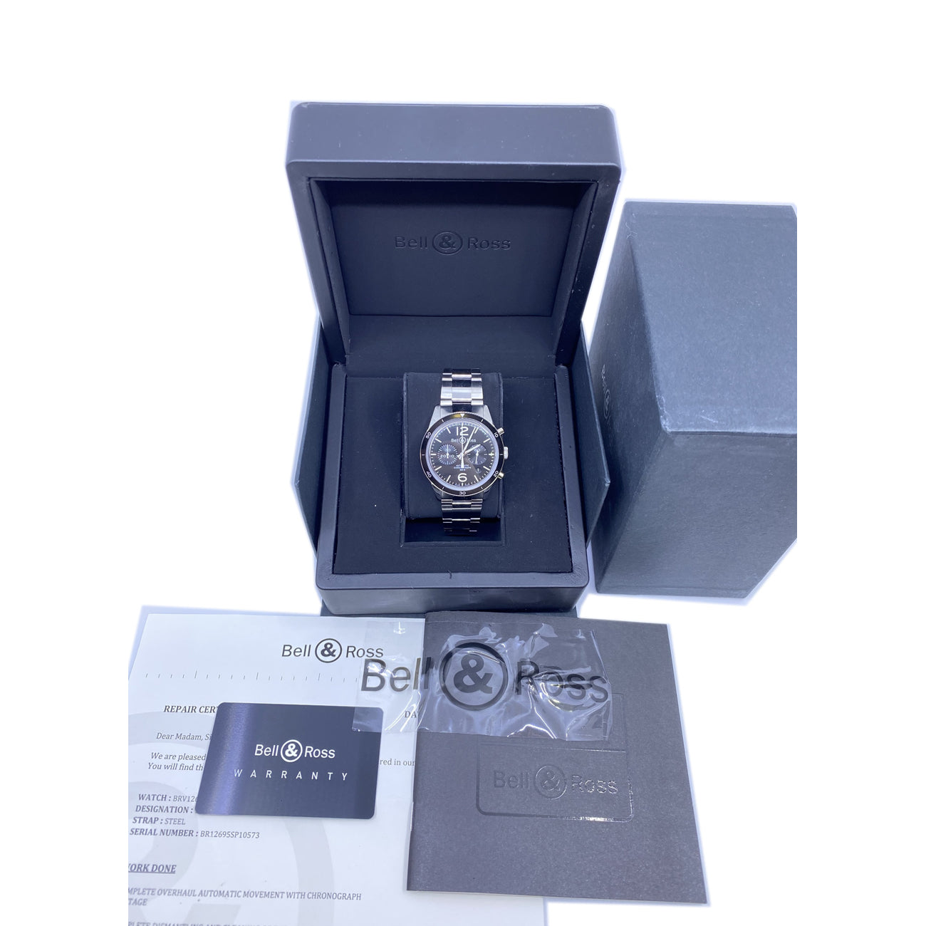 Bell & Ross Vintage BR 126 Sport Stainless Steel Bracelet BRV126-BL-BE-SST