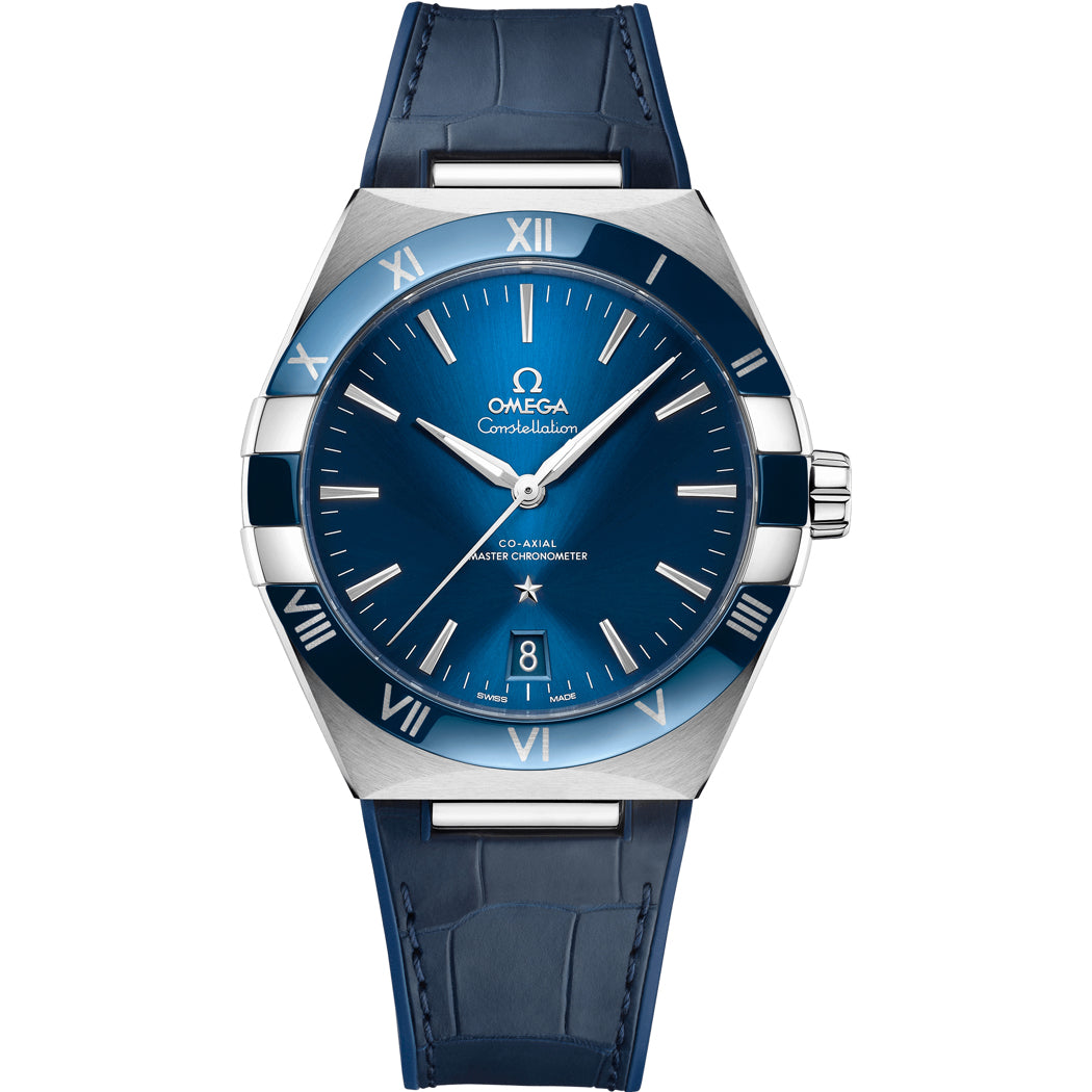 Omega Constellation Co-Axial Master Chronometer Steel Blue Dial on Strap