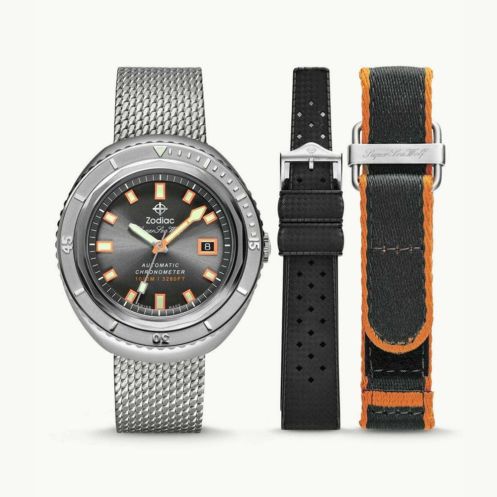 Zodiac Super Sea Wolf 68 Limited Edition 50th Anniversary Watch Set