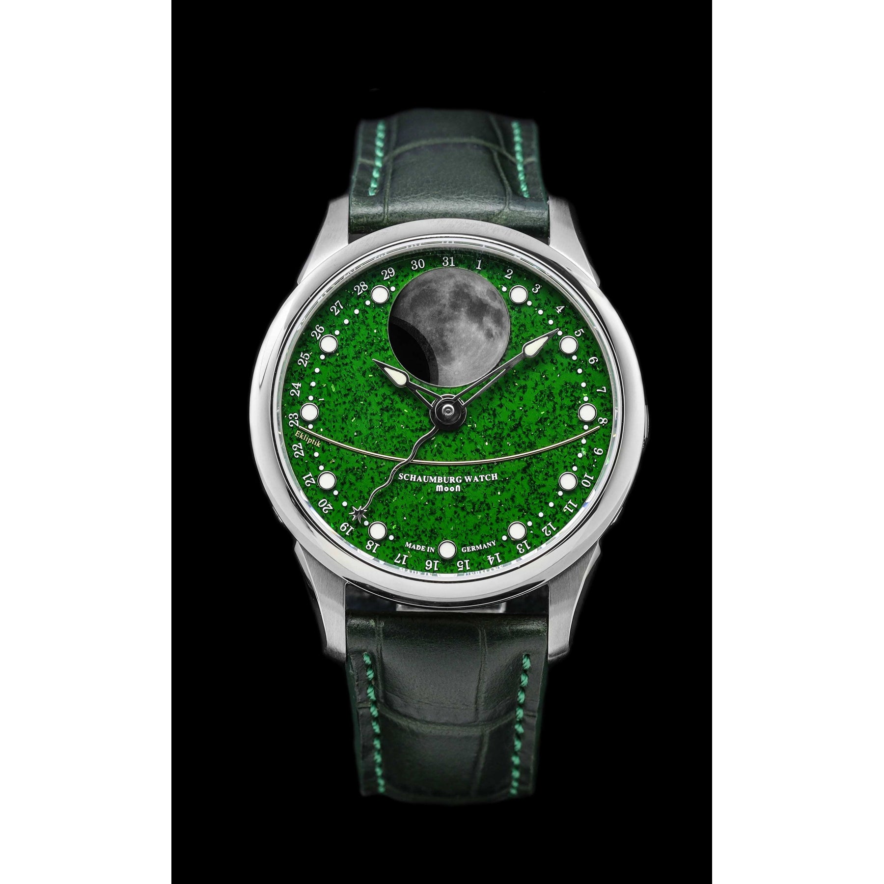 Schaumburg Watch Moon Green Aventurine