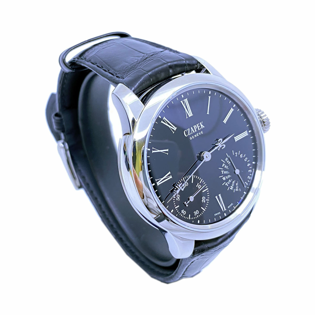 Czapek Quai Des Bergues Black Enamel S