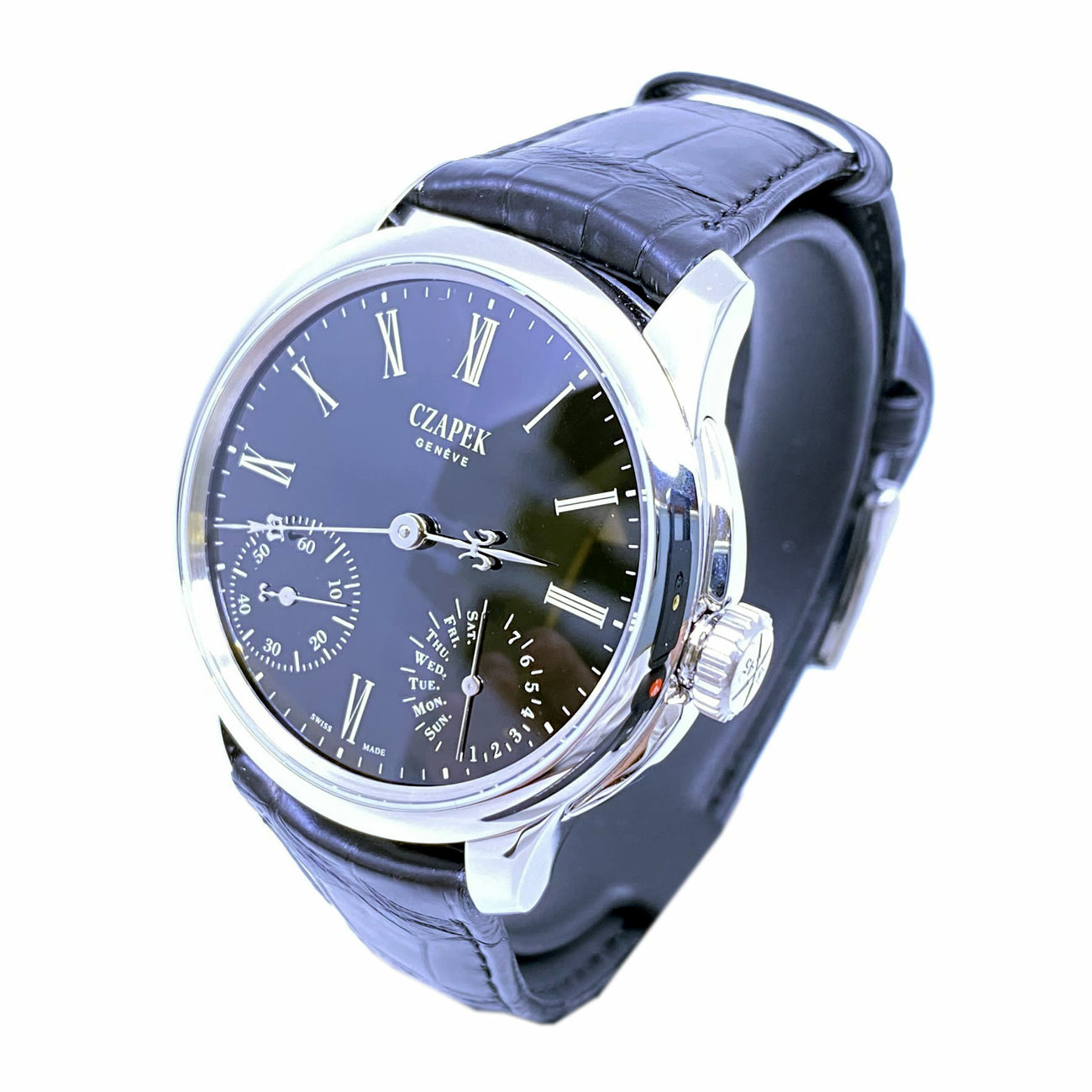 Czapek Quai Des Bergues Black Enamel S