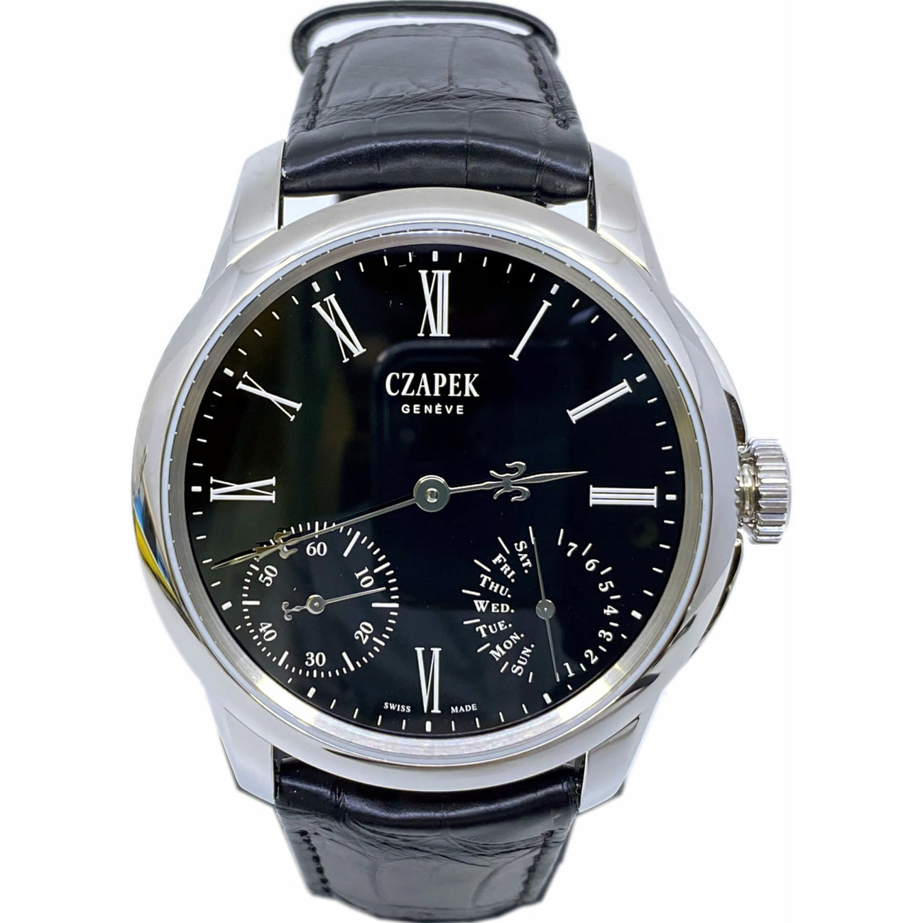 Czapek Quai Des Bergues Black Enamel S